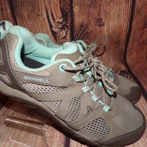 Merrell Womens Brindle Performance Walking Hiking Trainers Lace Up Size 9